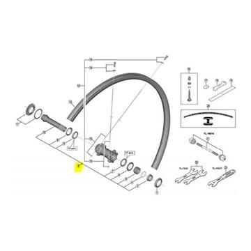 Uzáver SHIMANO Eje Delantero WH-M8000 F15 B 29