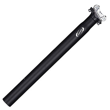 Deda Elementi Tige De Selle Mud Peak, Alu 6061, O31.6mm, Longueur 400mm Recul 20mm Noir Anodise 277885