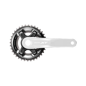 Corona Interna Shimano FC-M6000 24 Denti – Per Guarnitura A 4 Bracci – 10 Velocità – BCD 64 Asimmetrico – Y1WD24000