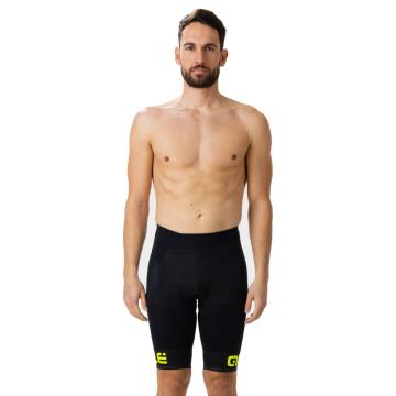 Cuissards ALE SOLID CORSA SHORTS BLK FLUO YLW 19