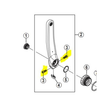  SHIMANO Shimano Tornillo Bielas 