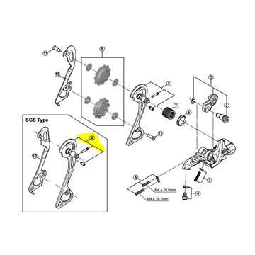 SHIMANO  Portaroldanas Exterior Cambio  