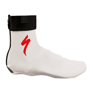  SPECIALIZED SHOE COVER S-LOGO WHT/RED 18