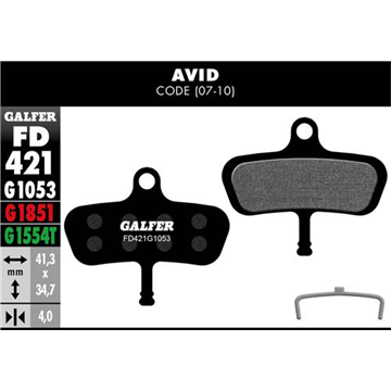 Podložky GALFER Standard Avid Code
