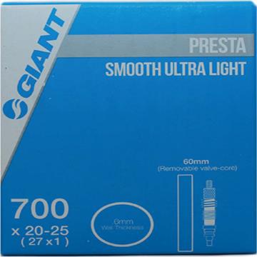 Cámara GIANT 700X20-25 PV 60mm Smooth Ultra Light