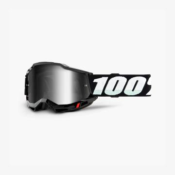 100% Goggle Accuri 2 Black Mirror Silver Lens