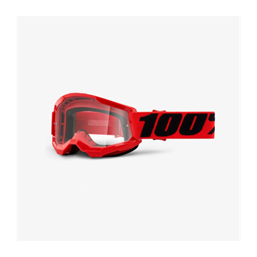 Masque 100% Strata 2 Youth Red/Clear