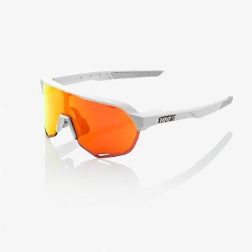 100% Sunglasses S2 Soft Tact Off White Hiper Red Multi