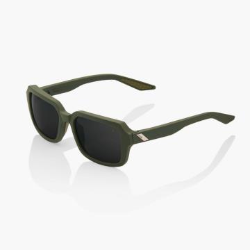 Lunettes 100% Ridley Soft Tact Army Green Black Mirror