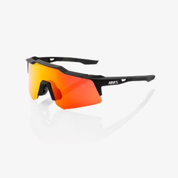100% Sunglasses Speedcraft Xs Soft Tact Black Hiper Red
