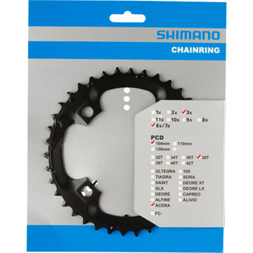 Plato SHIMANO Acera Fc-M361 38D