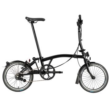 Bicicleta Brompton C-Line Black Edition Explore Black / Gloss Black - Mid