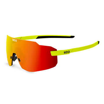 Lunettes KOO Supernova Yellow Fluo Red/Red Mirror