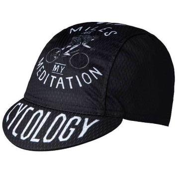 Gorra CYCOLOGY Miles Are My Meditation Black Cycling