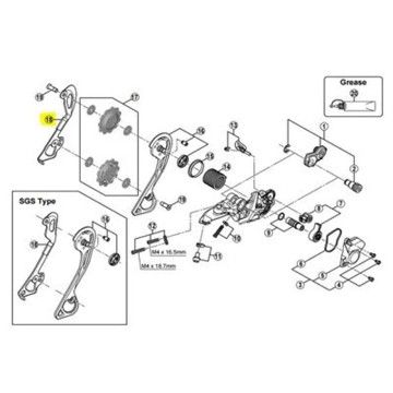 Gabbia cambio SHIMANO Int Cambio 780/980