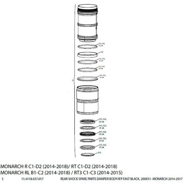 Tlmič ROCK SHOX RS DEPOSITO ACEITE MONARCH 200x51MM