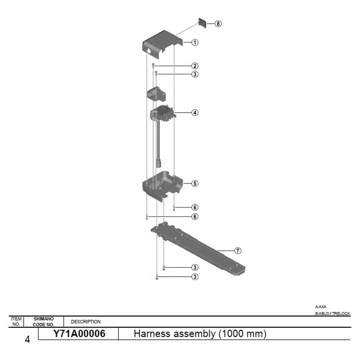 Batteria e-bike SHIMANO MONTAJE BATERIA E-6000A/B