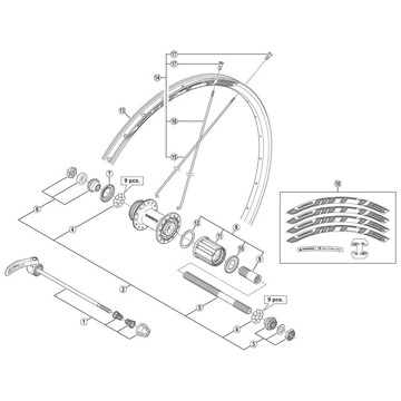 Protimatica SHIMANO CONO DCHO RUEDA TRAS SHIM WH-MT500,MT15