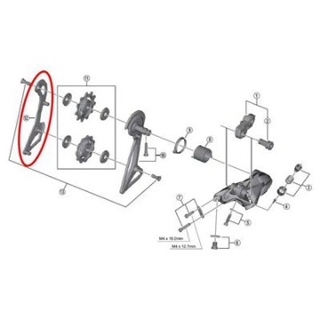 Kladky SHIMANO Portarold Int Cambio RD-R9100 SS