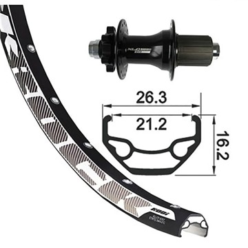 XLC Rear wheel Rueda Trasera 26x1,90 12X142MM Disc