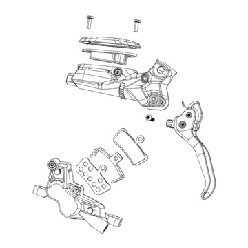 Páky SRAM Kit Pistón Maneta Guide RSC/ULT