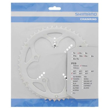 Plato SHIMANO Tiagra FC-4550 Plata 50D