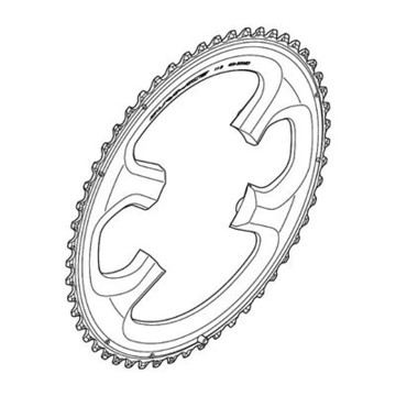 Plato SHIMANO Dura-Ace FC-9000 52/38T 52D