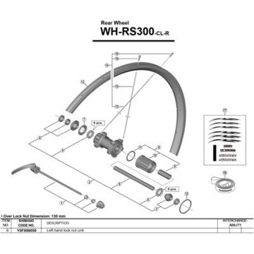 Náboj SHIMANO Rs300-Cl L