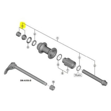 Zadná os SHIMANO MT501