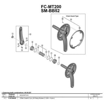 Chránič SHIMANO FC-M3000 40D