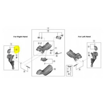Accessoire SHIMANO St-R7000 Embellecedor Maneta