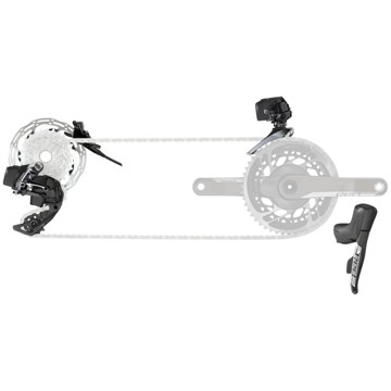 Sada SRAM E-Tap AXS 2x Hidro Flat Mount CL 2P