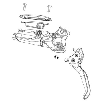 SRAM Brake levers Rec Maneta Completa  Aluminio A2
