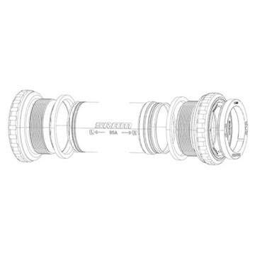 Podložky SRAM Espaciadores Pedalier  Mtb/Road