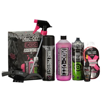 Kit limpiador MUC-OFF Essentials Limp/Protec/Lubr. E-Bike