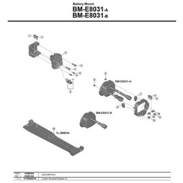 Náhradní SHIMANO Soporte Inf. ABM-E8030/8031