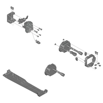Skrutky SHIMANO Tornillo Fij. Soporte Inf. E8030/8031