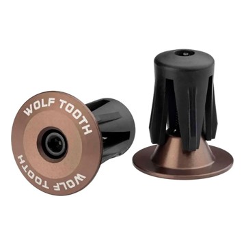Zátky riadidiel WOLF TOOTH Tapones Manillar Alu Cnc Espresso