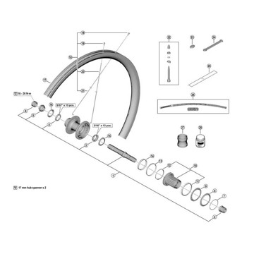 Náboj SHIMANO Cono Izquierdo WH-RX880-TL-R12-700C
