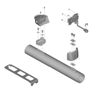 Kryt kľukovej skrine SHIMANO Lower Case Assy BM-EN600