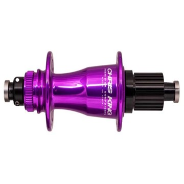 CHRIS KING Hub Boost Center Lock Shimano Micro Spline Rear Hub 3D Violet