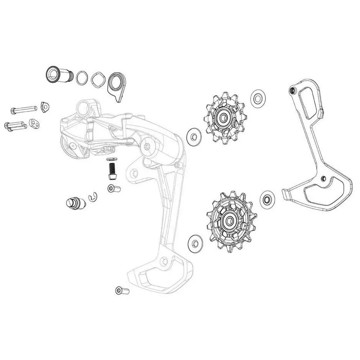 Prehadzovačka SRAM Jaula Completa Cambio XPLR AXS