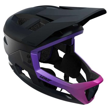 LEATT Casco Integrale MTB Enduro 2.0 Con Mentoniera Removibile Viola