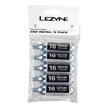 CO2 LEZYNE PACK 5 CARTCHOS 16g