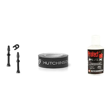 Milkit Tubeless Conversion Kit 32-45 Mm - Kit Di Finitura Per Bici, Colore Nero, Adatto A Valvole Da 32 Mm
