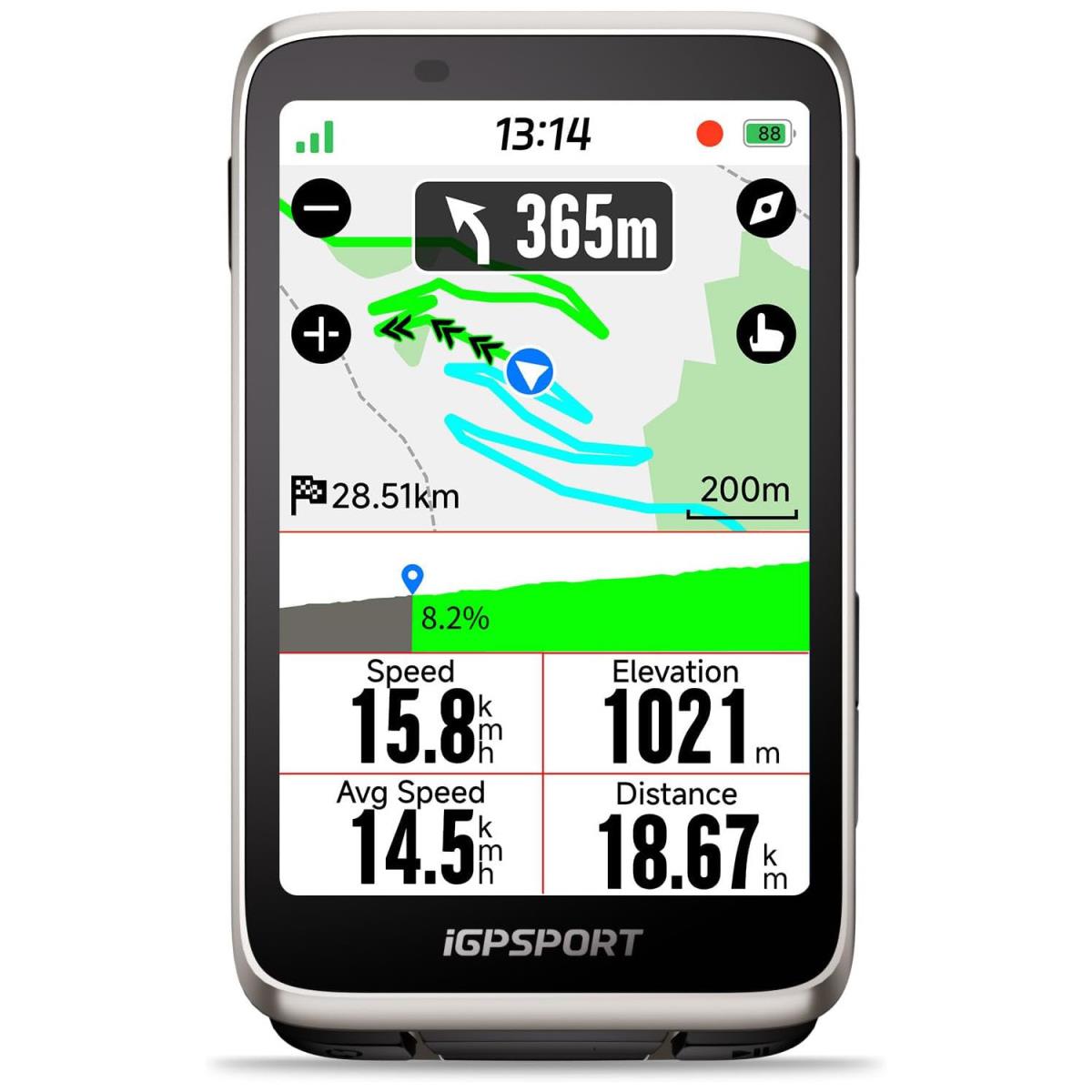 Igpsport Gps Ciclocomputador Intelg Gps Binavi-bg2 Gris | Mammoth