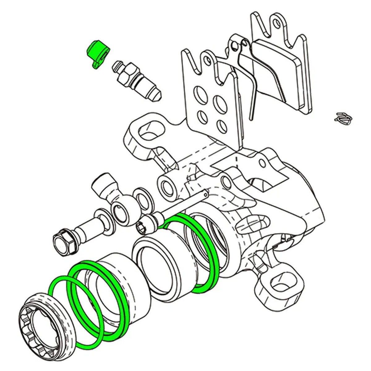 NIPPLE MASCHIO COMPLETO DI KIT DI TENUTA PER IMPIANTI SOLARI 3/4 - Diam