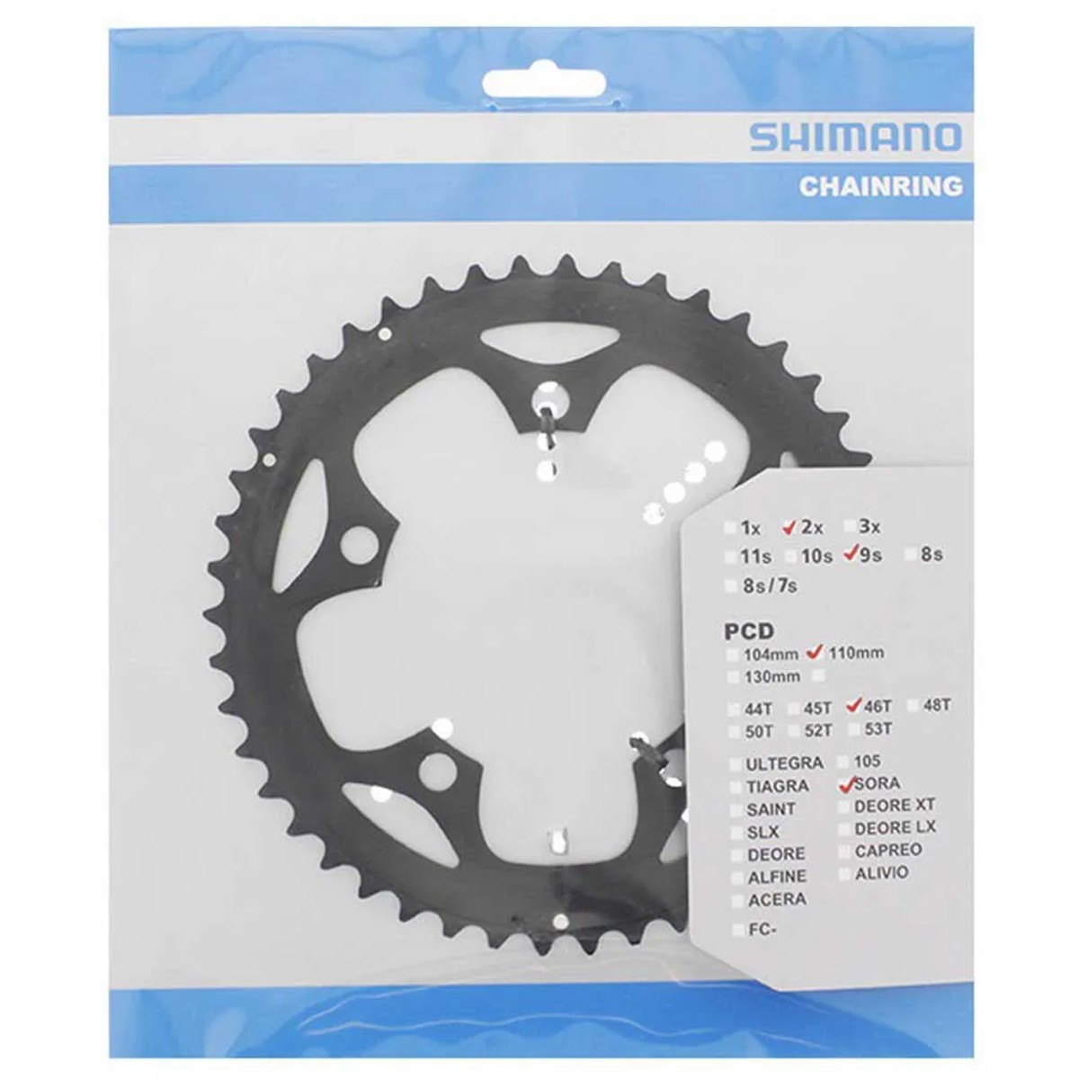 Plateau Shimano FC-RS510 34 Dents – BCD 110 Mm – Pour 105 Et RS510 – Neuf