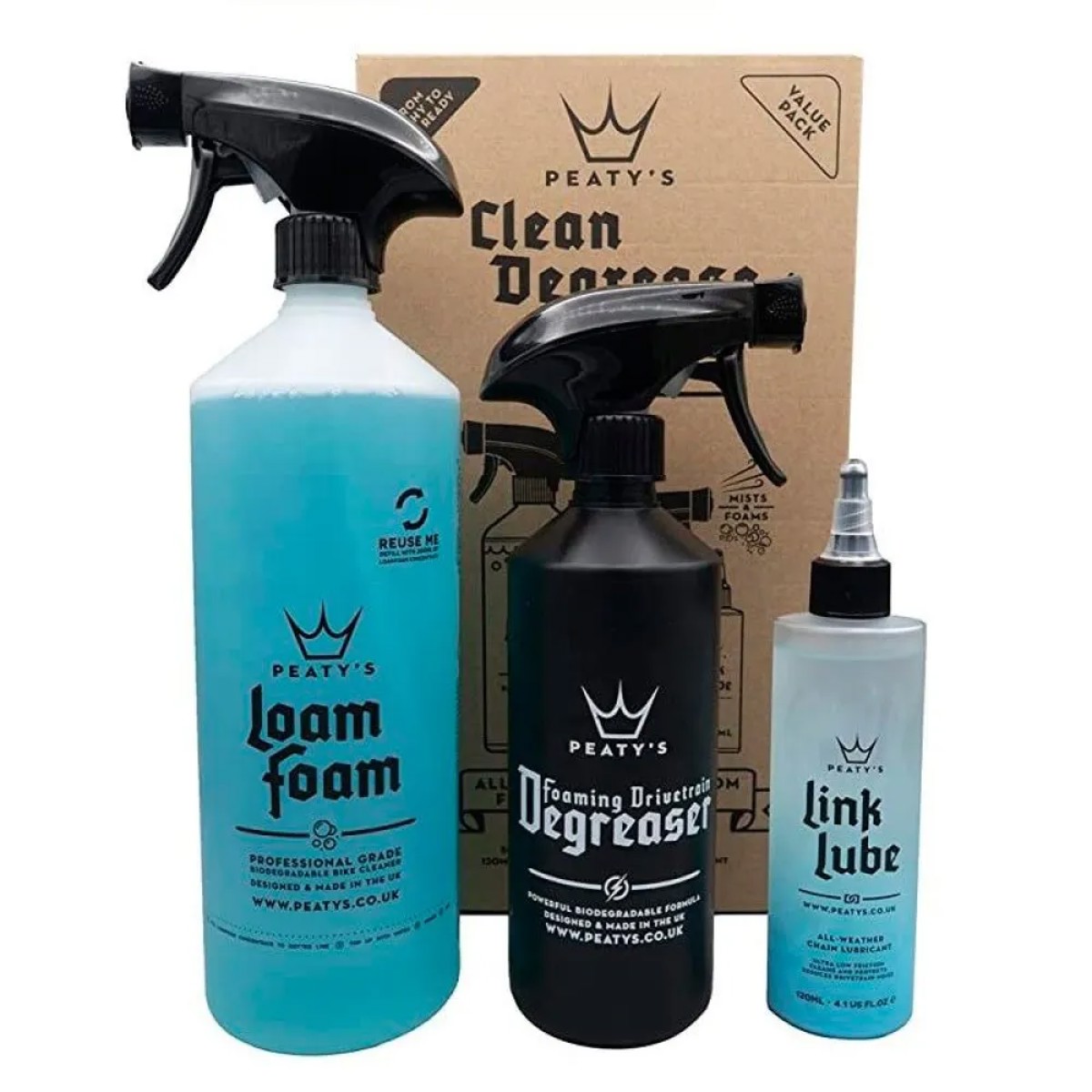 Peaty´s Cleaner Kit Pack Clean Degrease Lube Mammoth