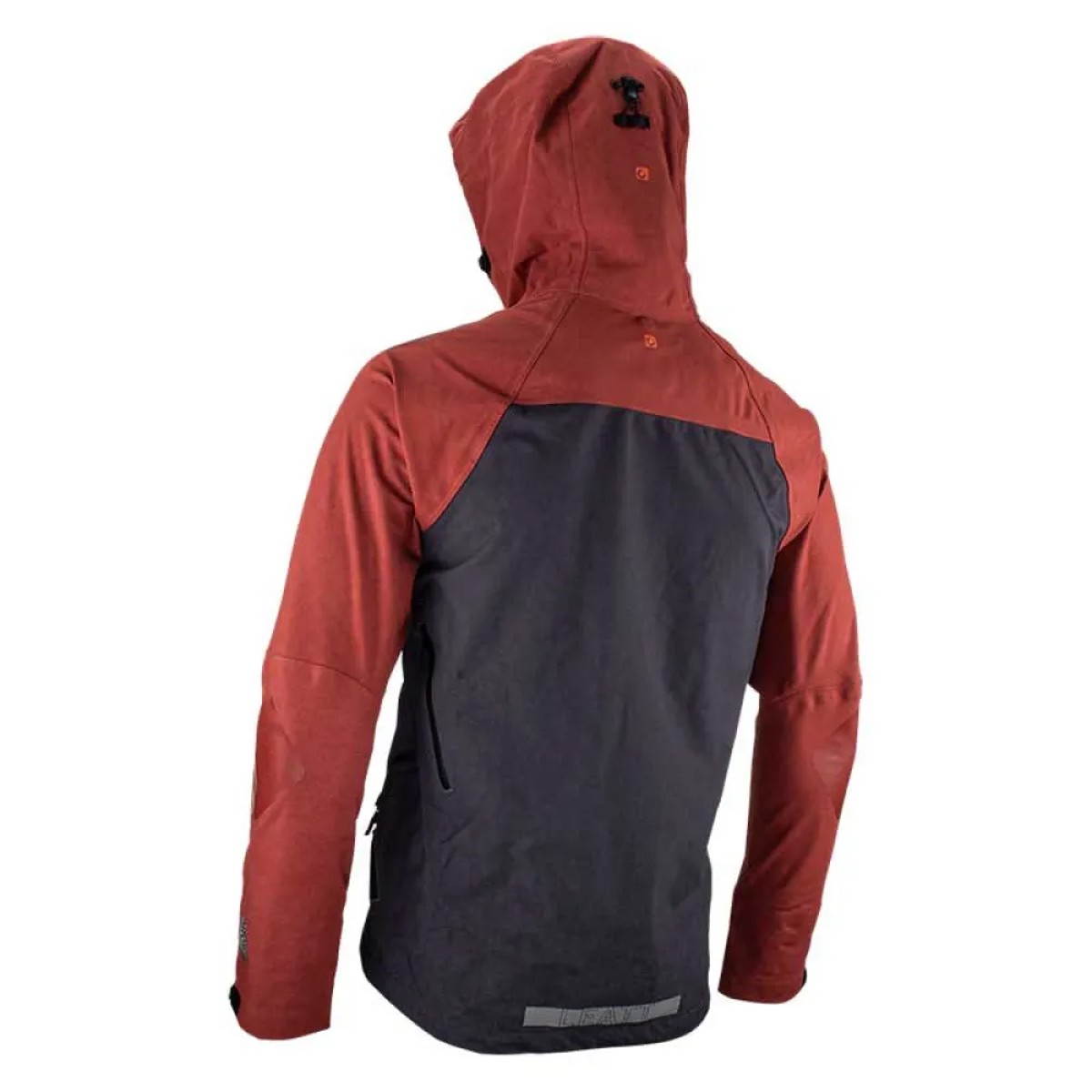 Veste De VTT Leatt HydraDri 5.0 – Imperméable Respirante 30.000/30.000, Capuche Adaptable, Orange Glow – Taille XL